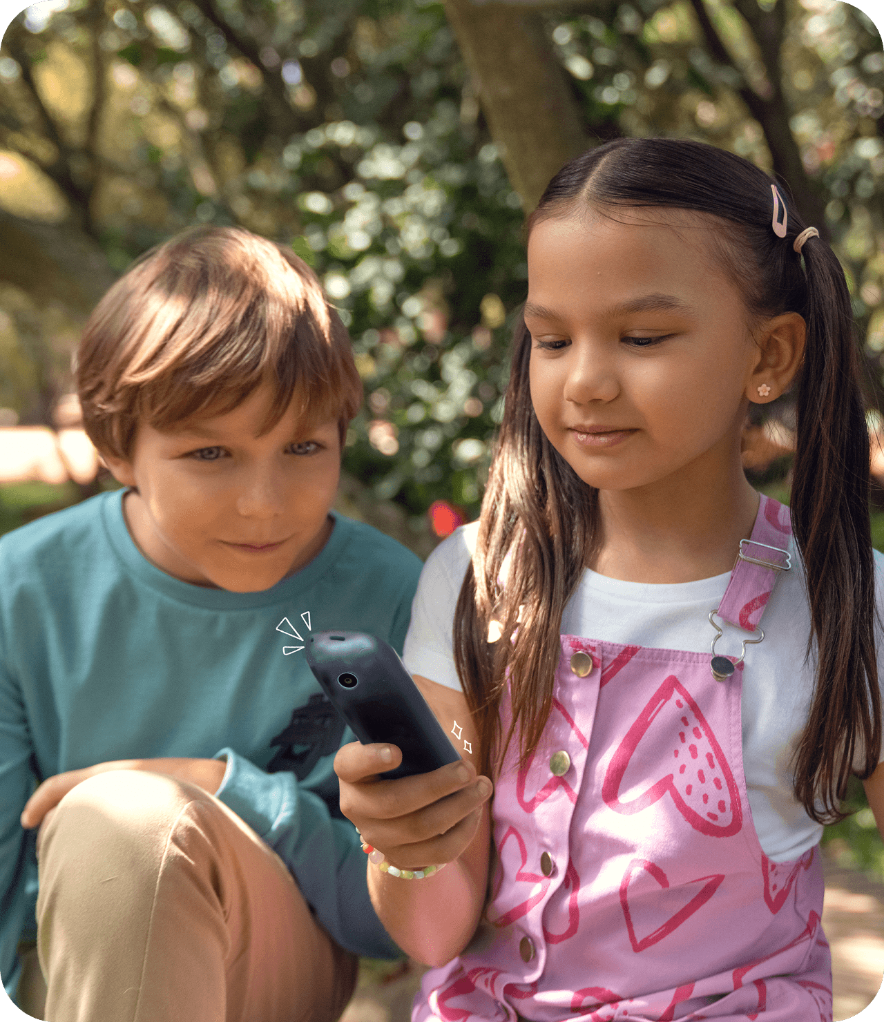 Kids using Vobble